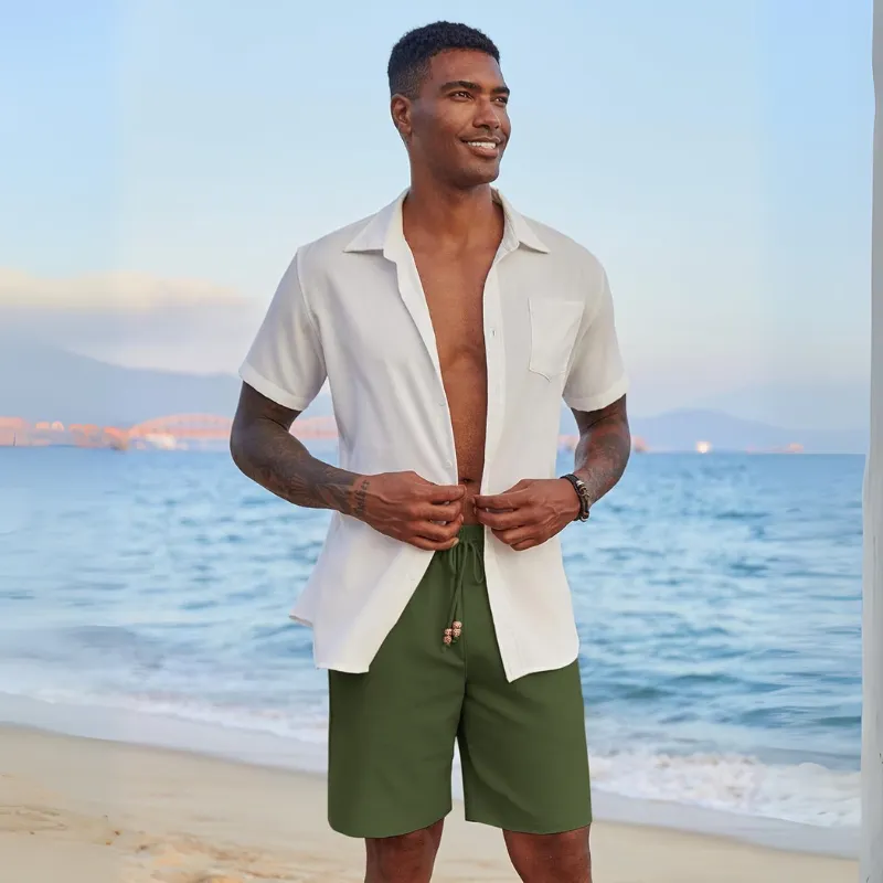 2 Pack Casual Linen Vacation Shorts – Your Perfect Summer Essential