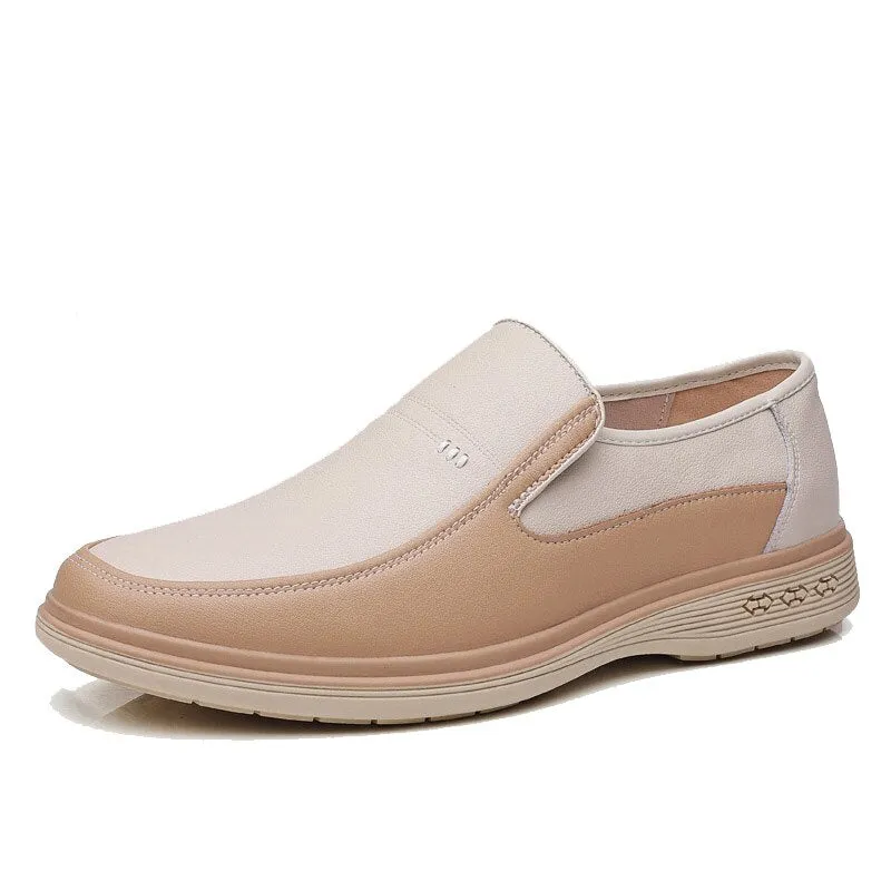 2021 Summer Men Leather Shoes Mens Pointed Toe Dress Shoes High Quality Formal Slip On Hollow Out Sandals Man Zapatillas Hombre