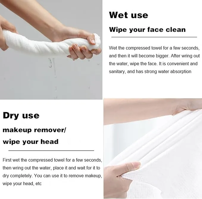 5 Pcs Disposable Bath Towels,42 x 27 inch Bath Towel,Individual Packaging Mini Cotton Coin Towels,Hotel Large Towel,Portable Towels Camping Wipes Magic Towels Compressed Bath Towel Wash Cloths