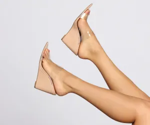 A Clear Obsession Open Wedges