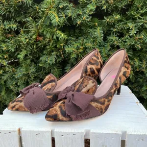 AD & Daughters Cavielle Leopard Print d'Orsay Heels - Size 6.5