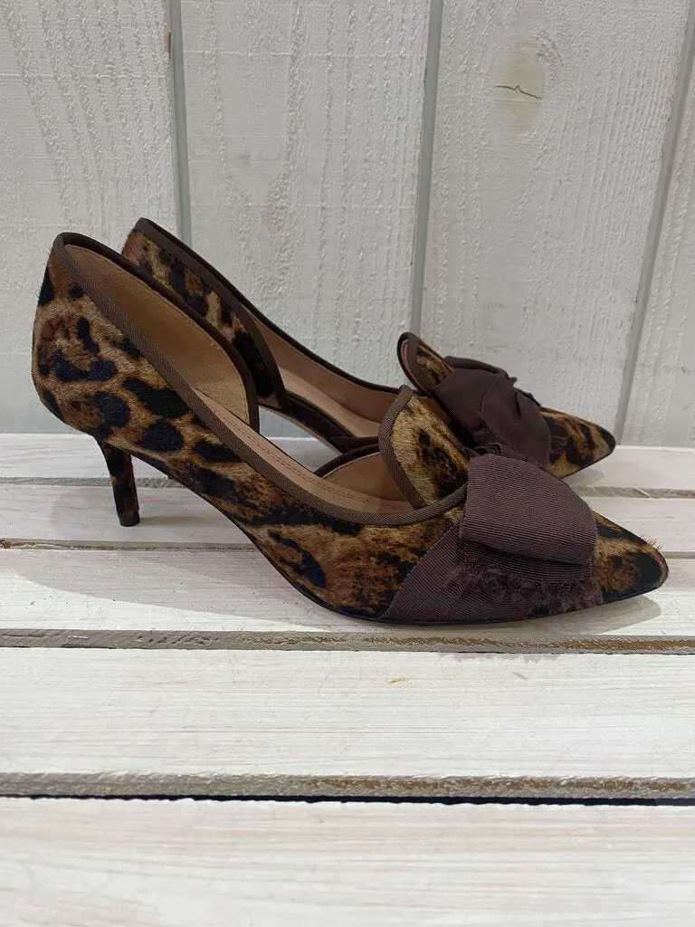 AD & Daughters Cavielle Leopard Print d'Orsay Heels - Size 6.5