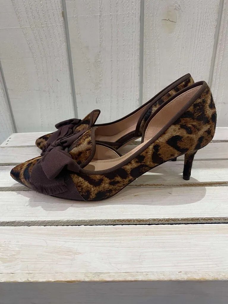 AD & Daughters Cavielle Leopard Print d'Orsay Heels - Size 6.5