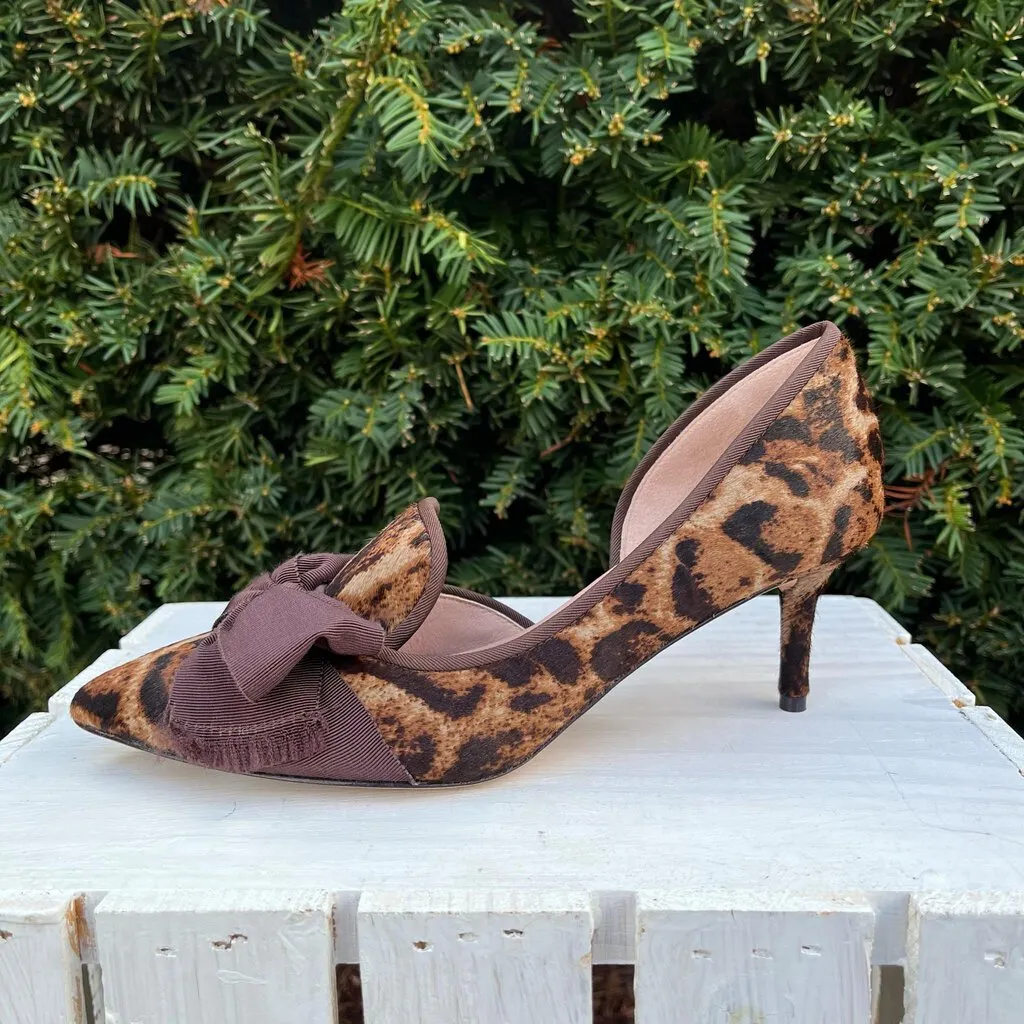 AD & Daughters Cavielle Leopard Print d'Orsay Heels - Size 6.5