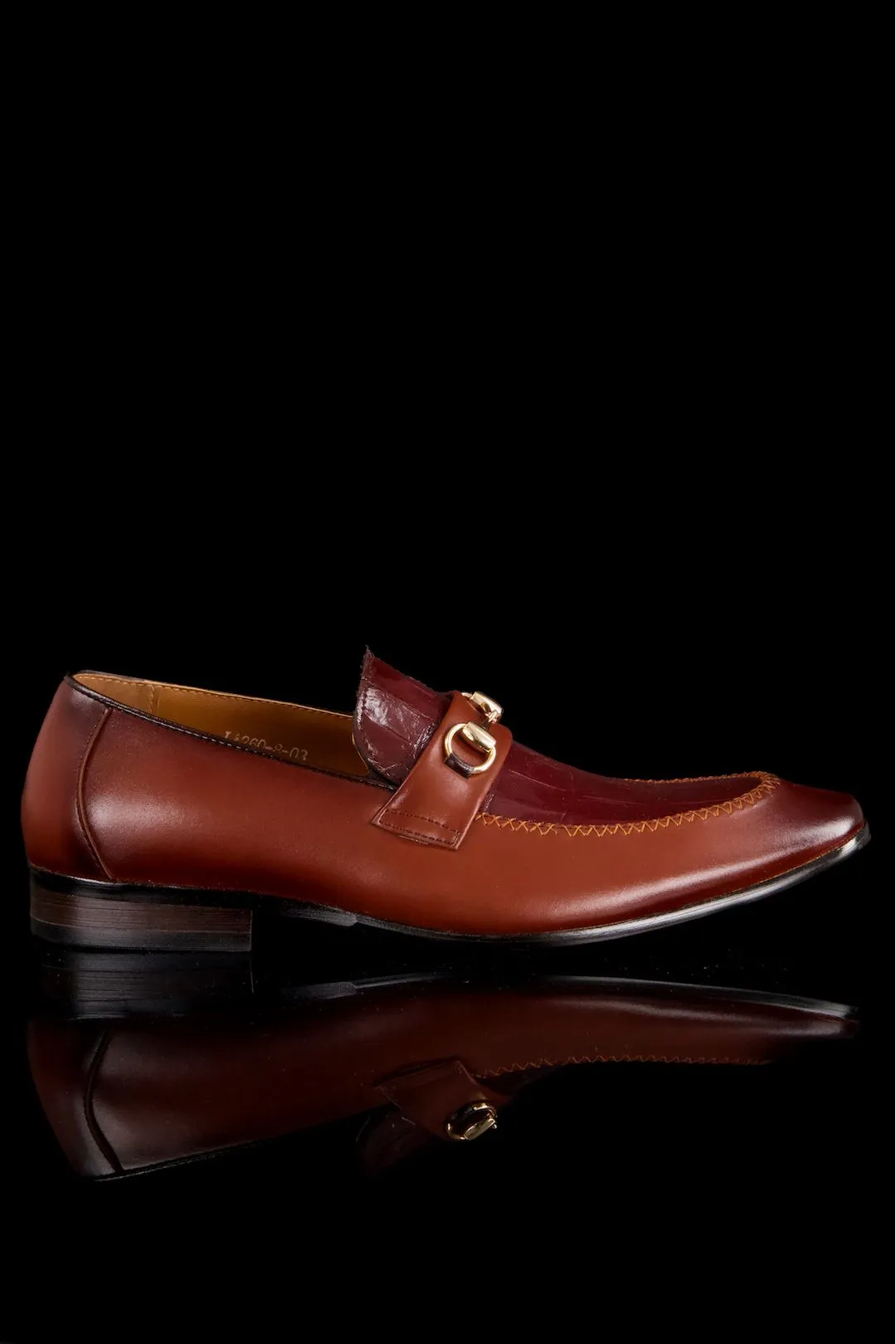 ADIDAS PELLE LINE LUCAS - LOAFER WITH MEDUSA ORNAMENT - BURGUNDY (42 (9 - 9.5 US), 199)