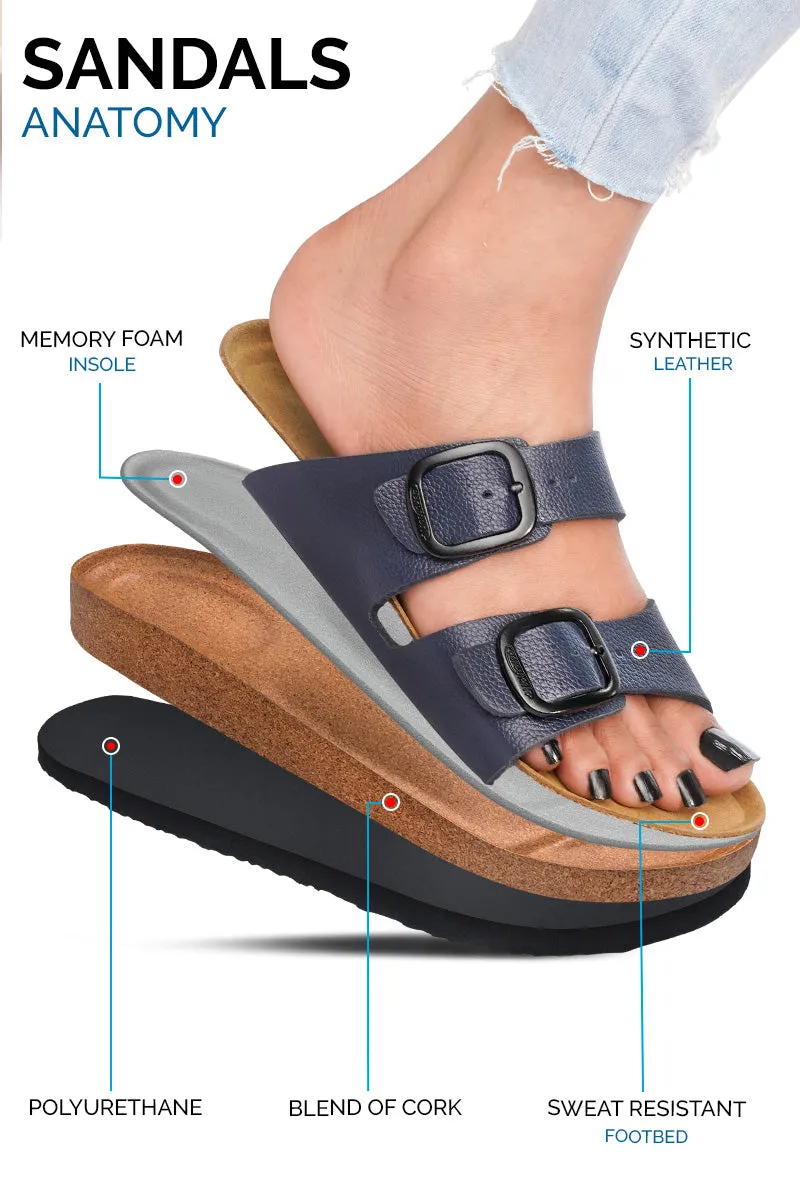 Aerothotic - Arete Soft Footbed Women Cork Slide Sandals