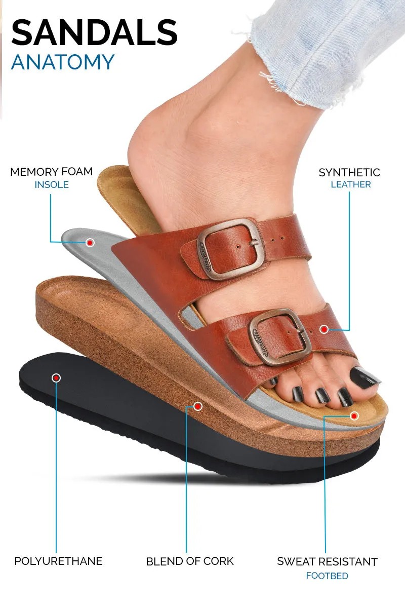 Aerothotic - Arete Soft Footbed Women Cork Slide Sandals