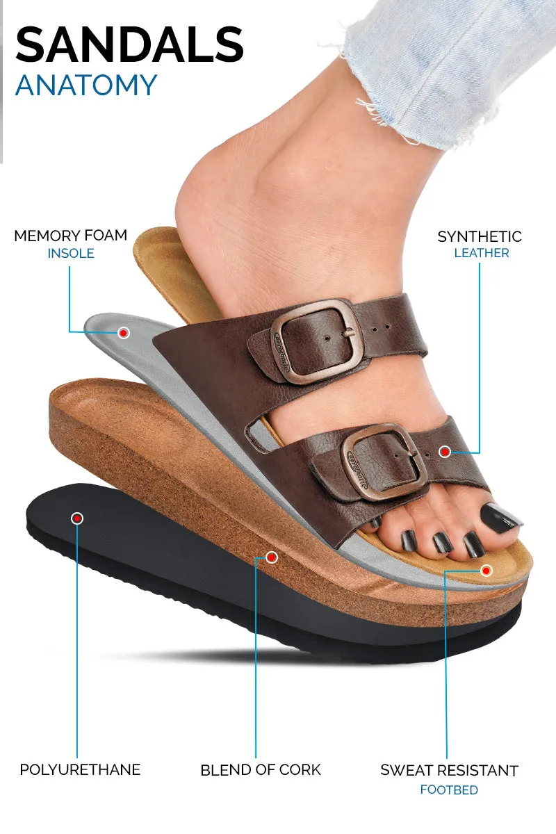 Aerothotic - Arete Soft Footbed Women Cork Slide Sandals