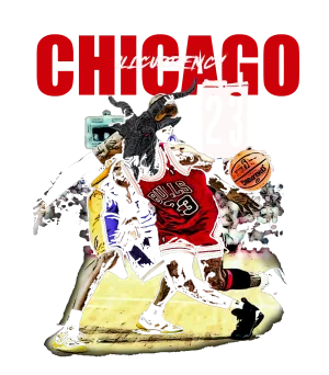 Air Jordan 8 Playoffs - Black T-Shirt (Chicago 23)