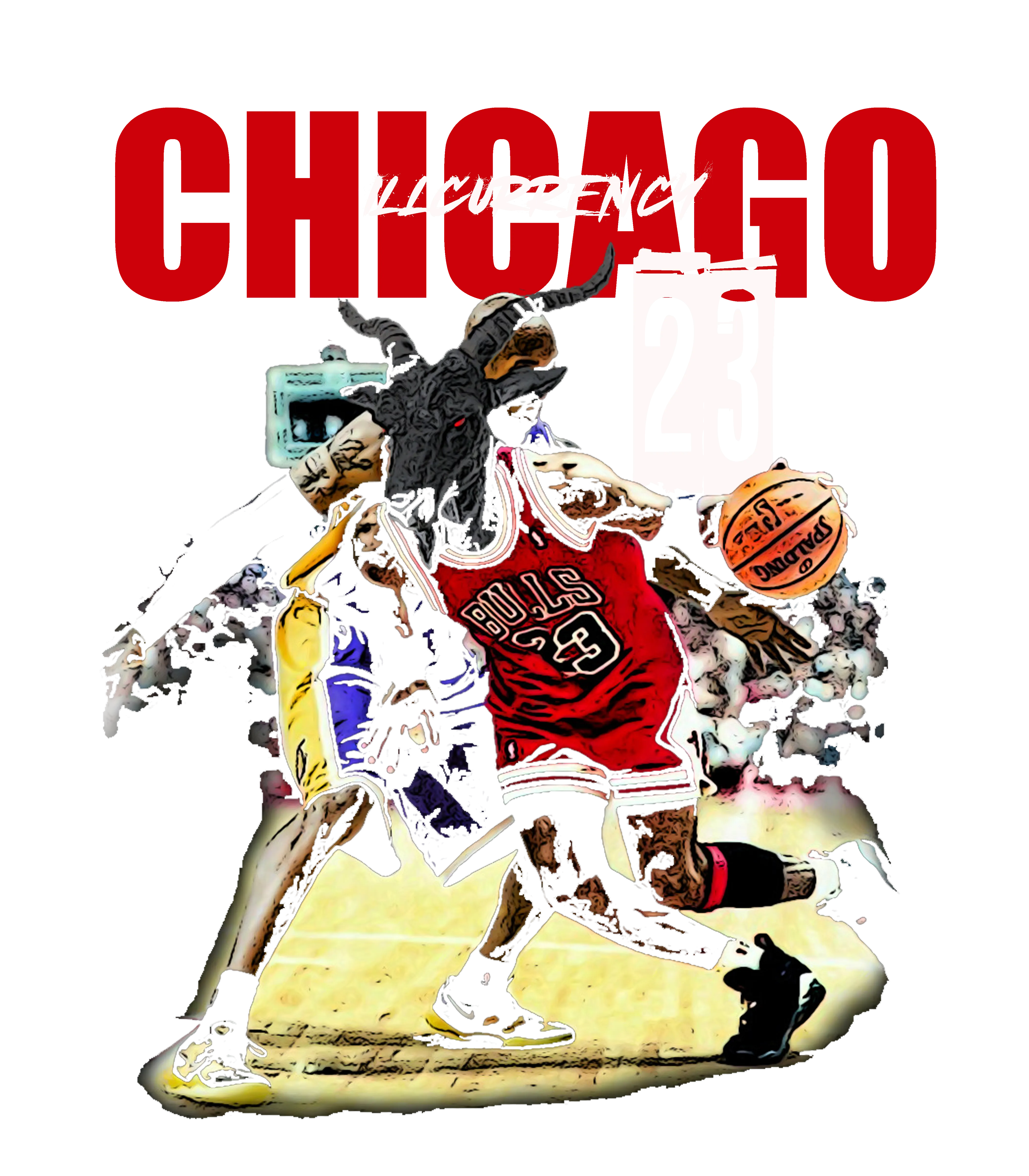 Air Jordan 8 Playoffs - Black T-Shirt (Chicago 23)