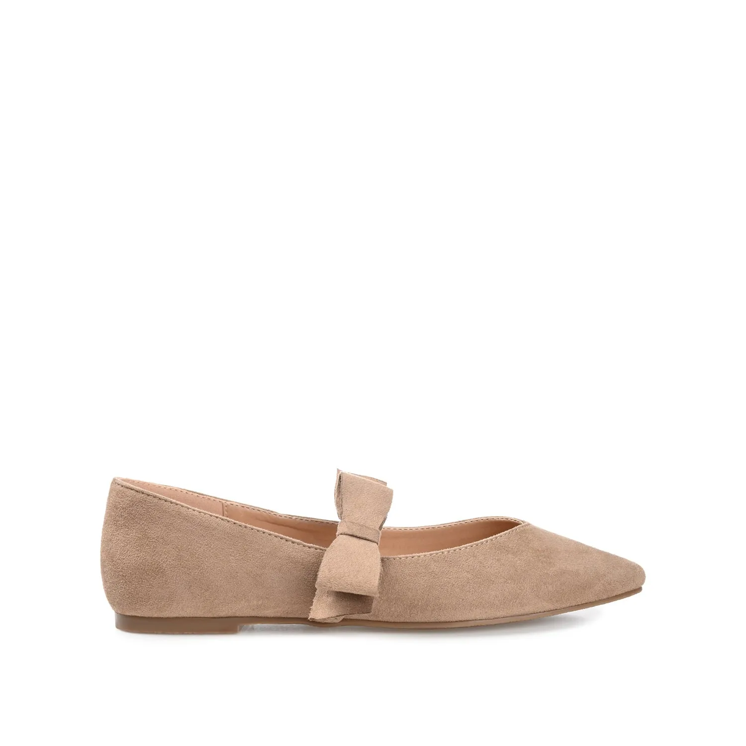 AIZLYNN MARY JANE FLATS IN FAUX SUEDE