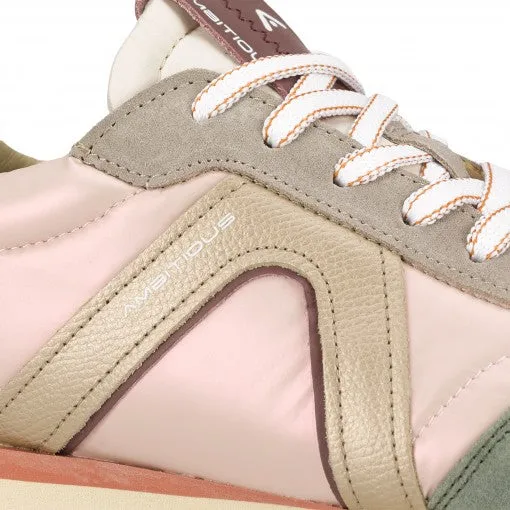 Ambitious Rhome Retro Runner Wmns Sneaker Rose Combi