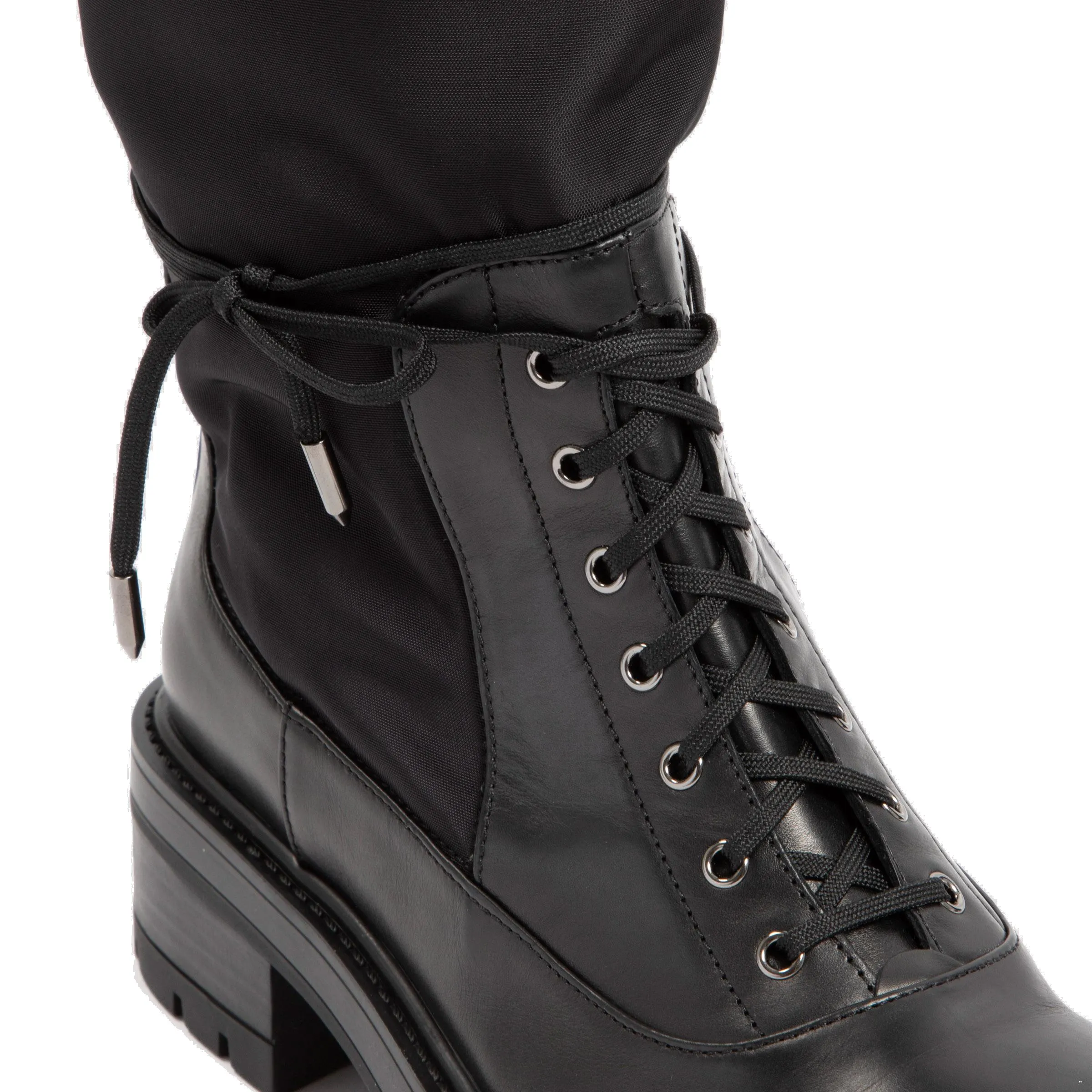 Aquazzura Lace-Up Rain Boots