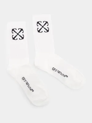 Arrows White Socks