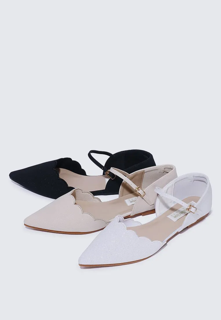 Azzurra Comfy Ballerina In Ivory