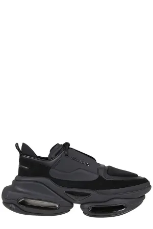 Balmain B-Bold Lace-Up Logo Embossed Sneakers