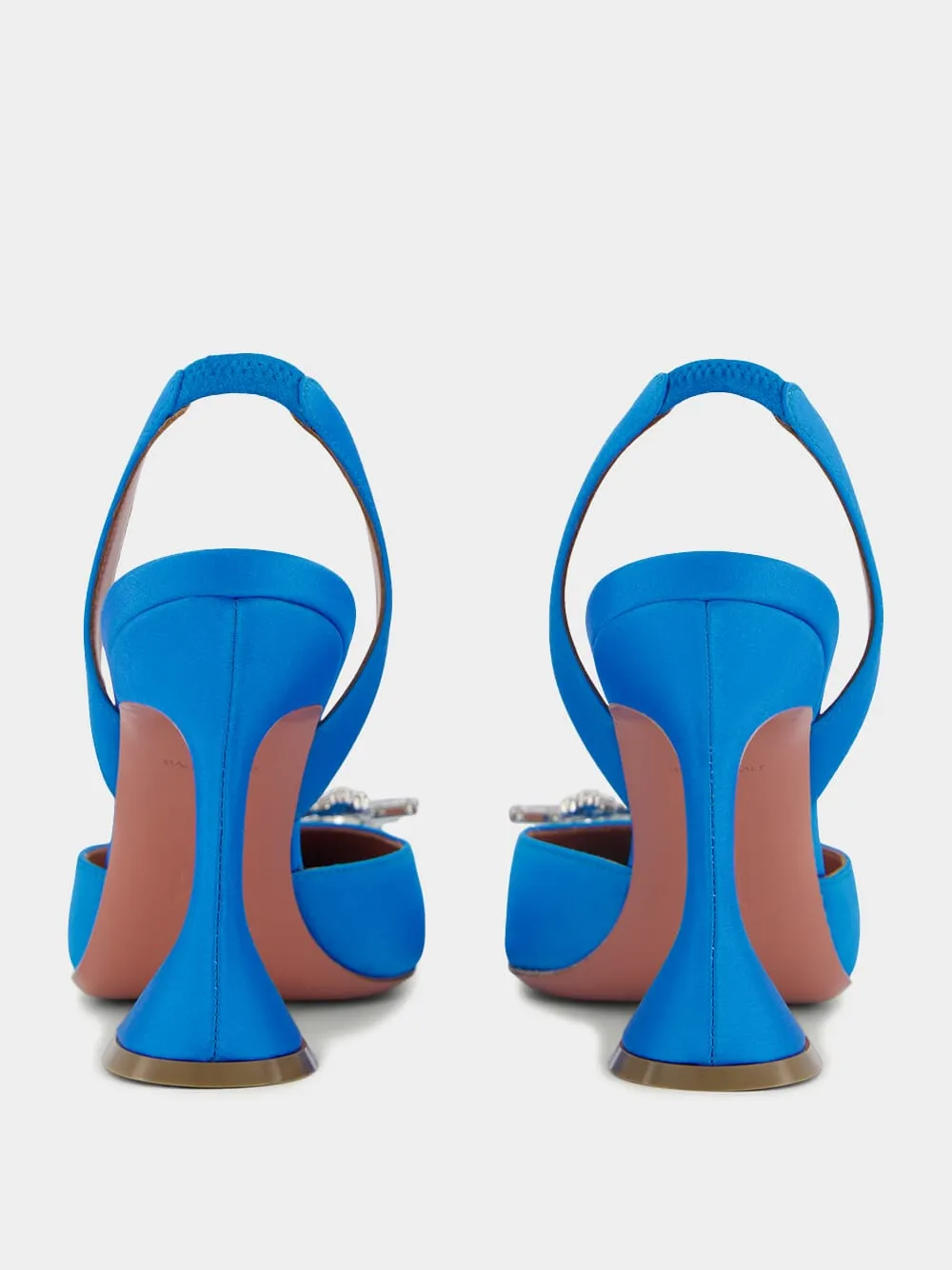 Begum Sling 95mm Satin Pumps
