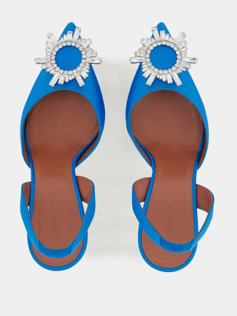 Begum Sling 95mm Satin Pumps