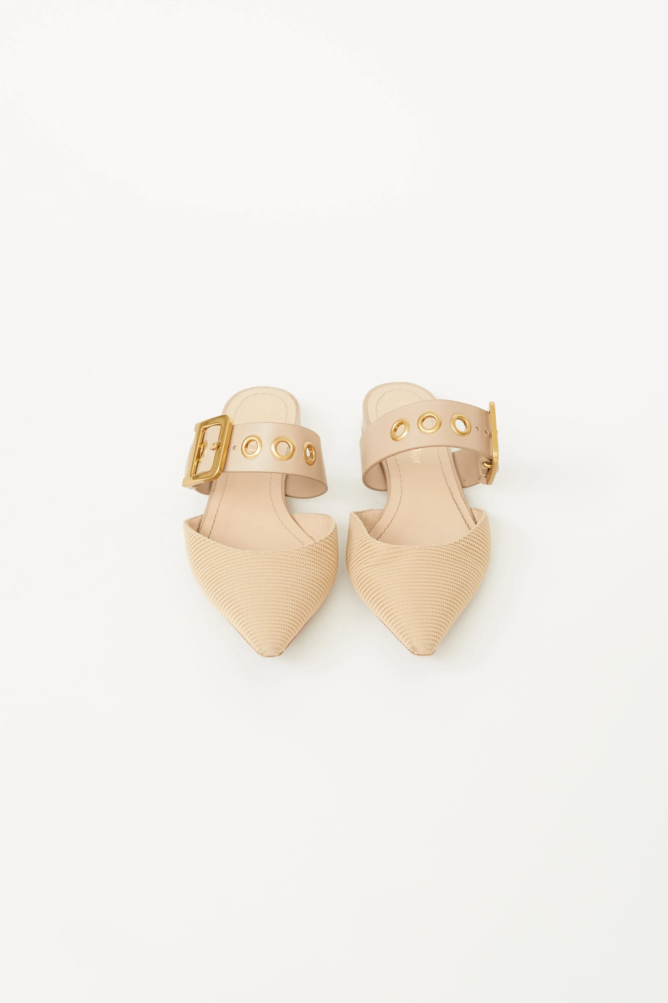 Beige D-Dior Technical Canvas Mule