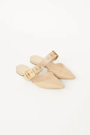 Beige D-Dior Technical Canvas Mule