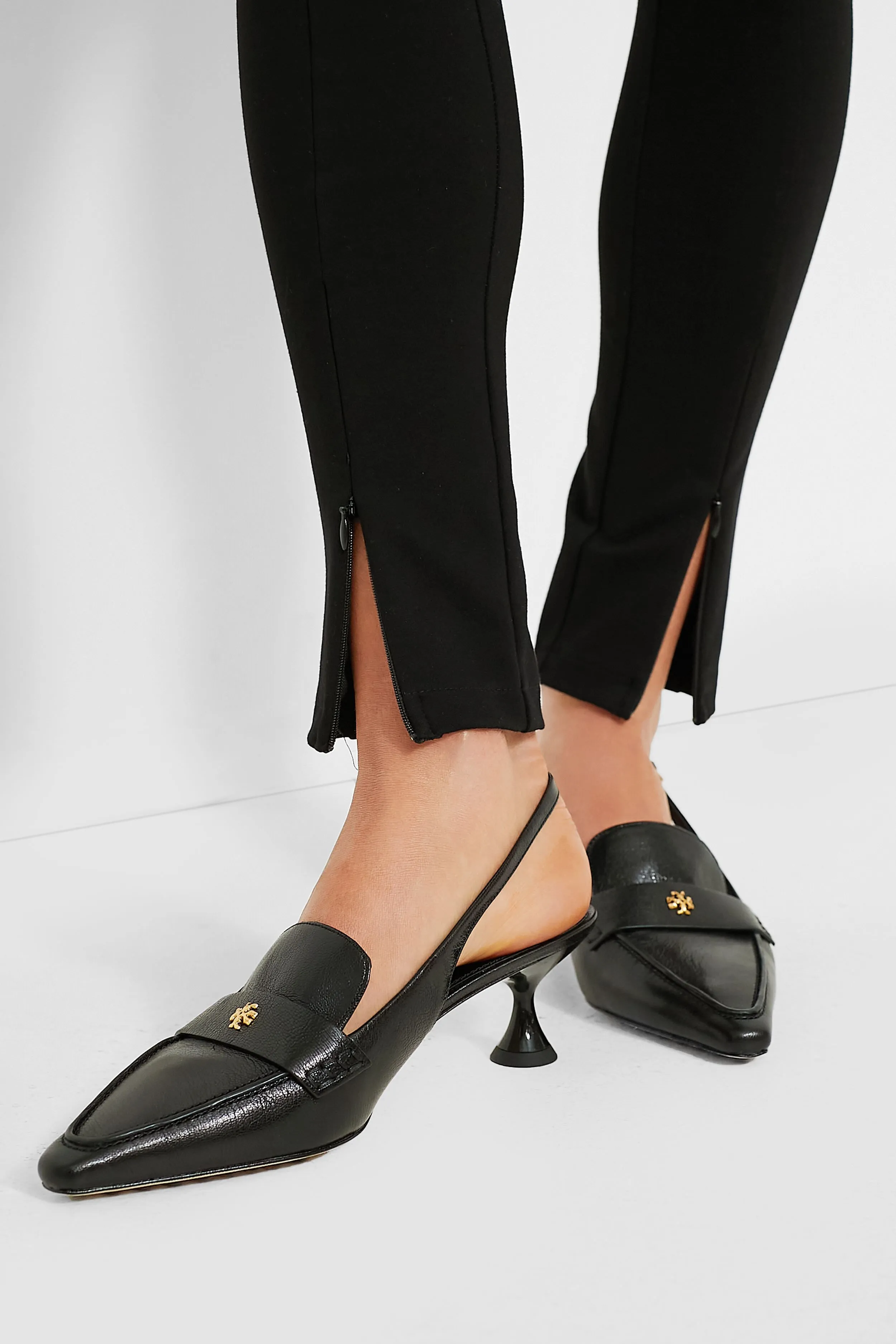 Black Ballet Pointed Slingback