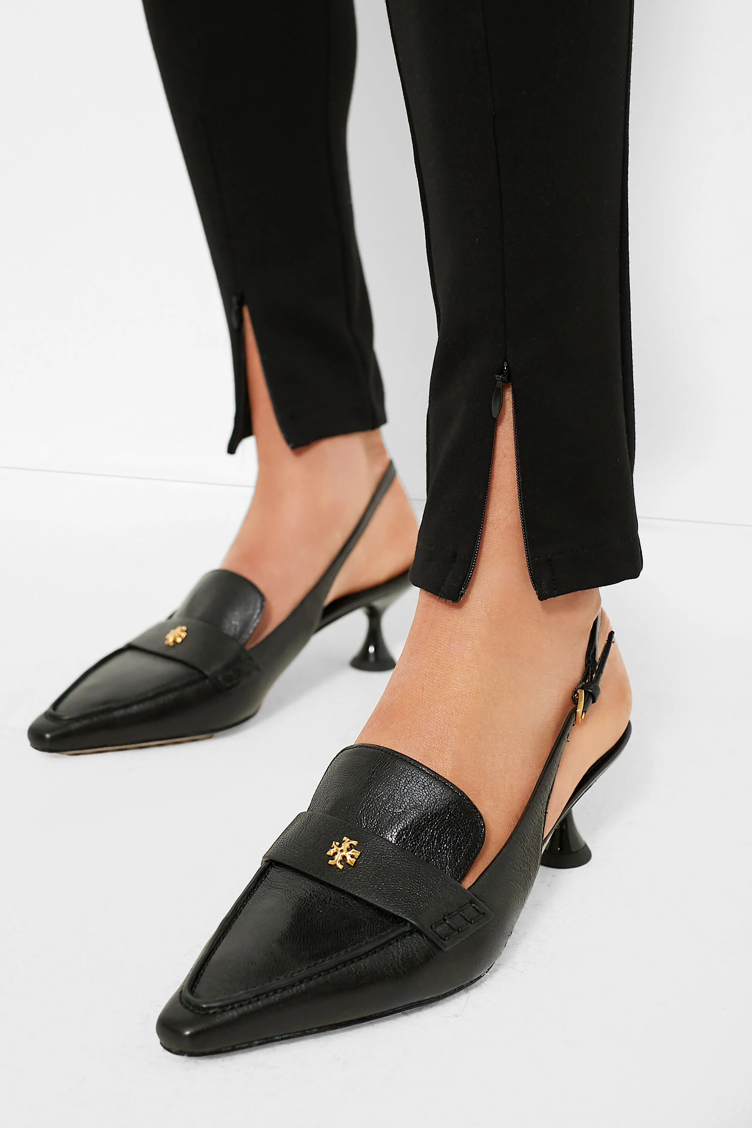 Black Ballet Pointed Slingback