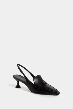 Black Ballet Pointed Slingback