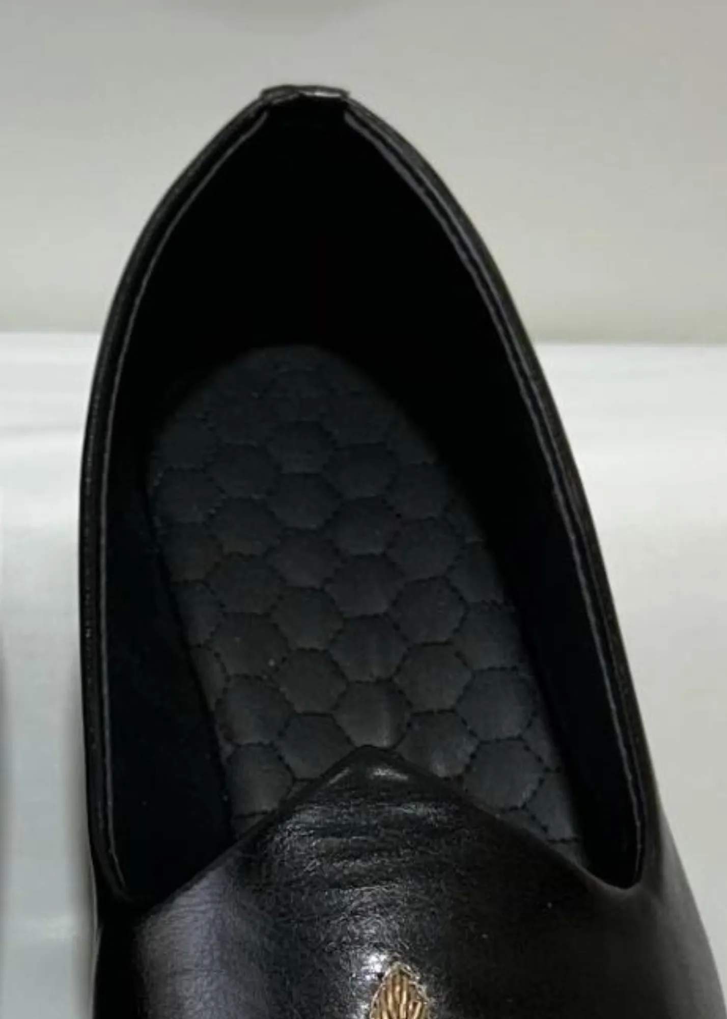 BLACK LEATHER SHOES FOR MEN