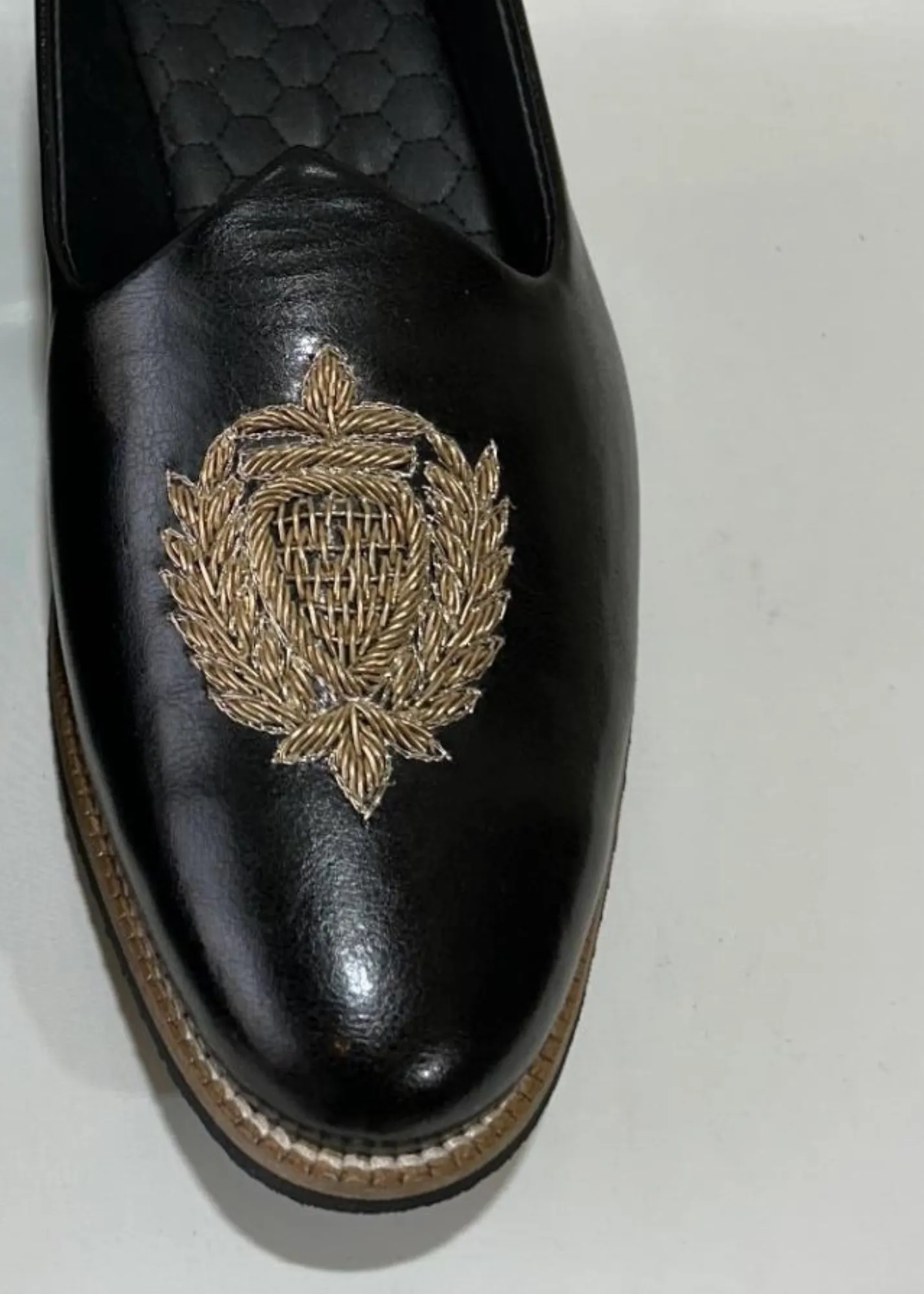 BLACK LEATHER SHOES FOR MEN