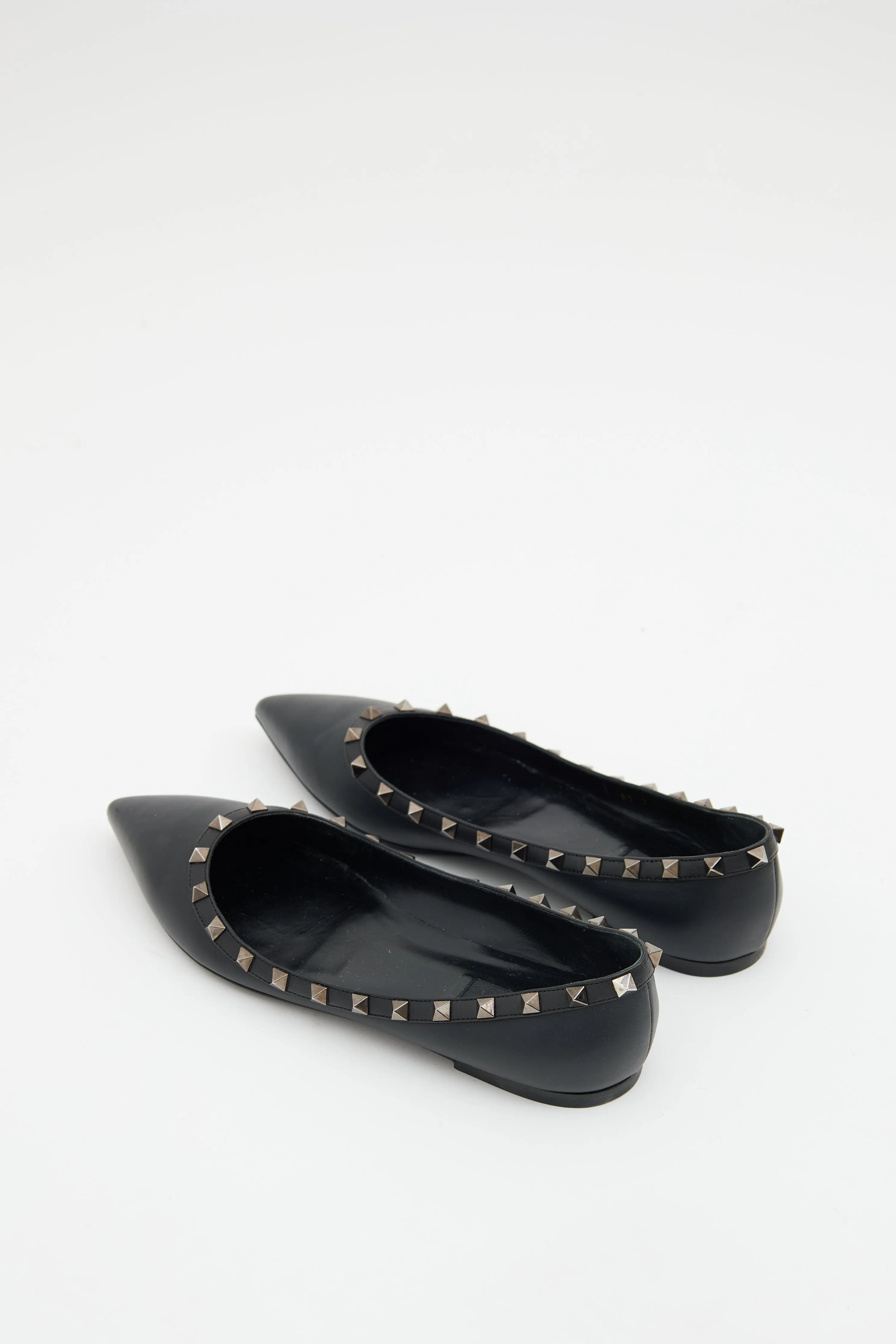 Black Stud Ballet Flat