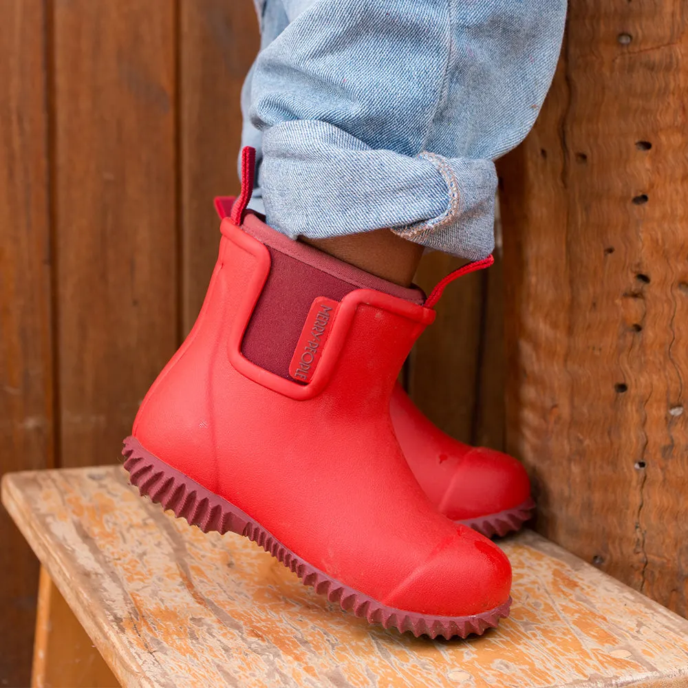 Bobbi Kids Wellington Boot // Chilli Red