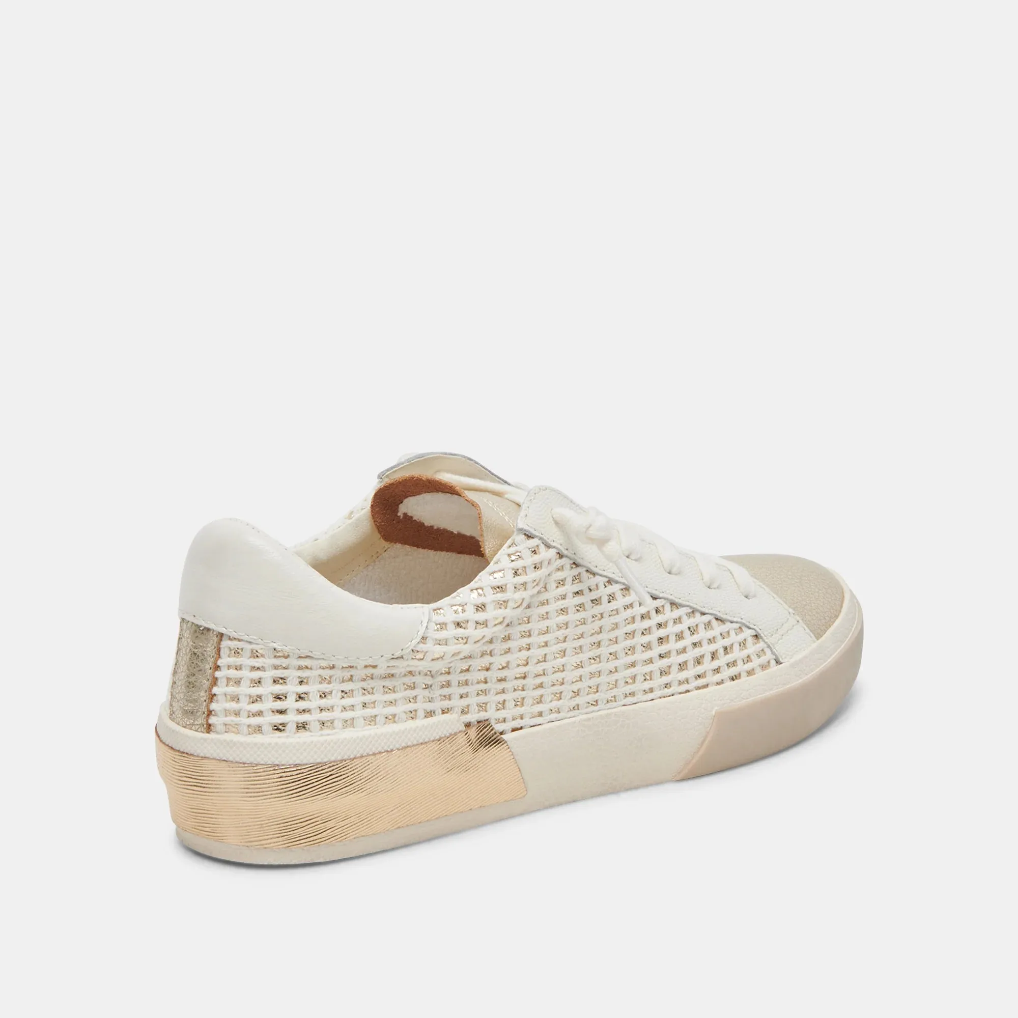 Bone/Gold Zina Sneakers