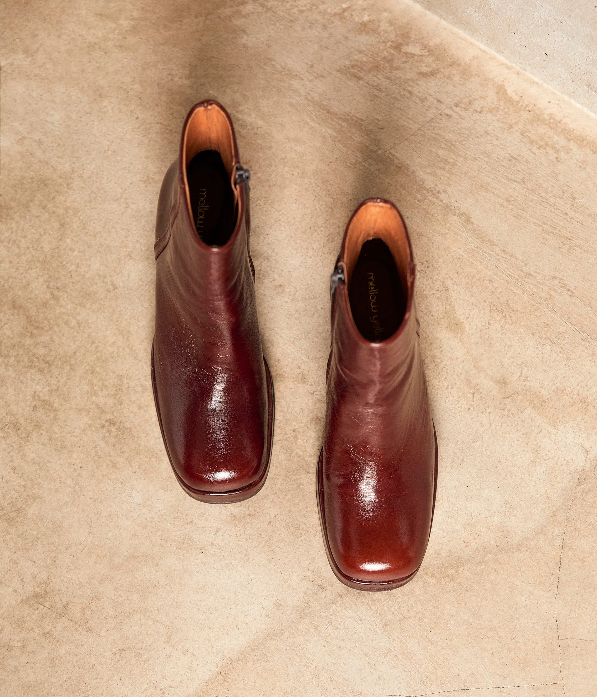 Boots marron plateforme Athenais