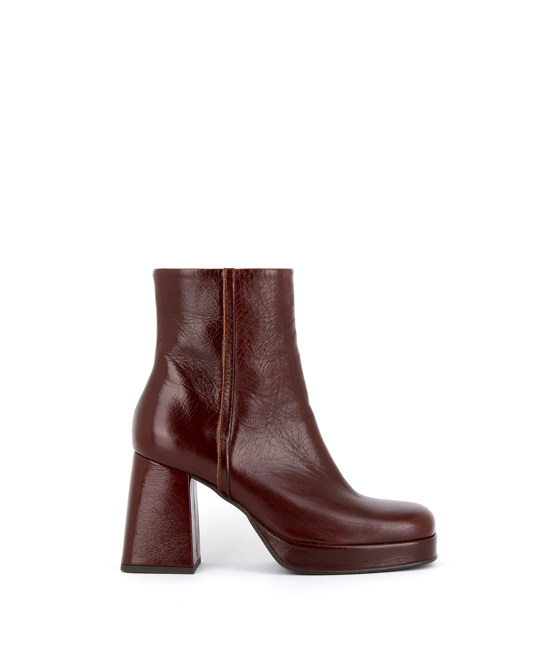 Boots marron plateforme Athenais