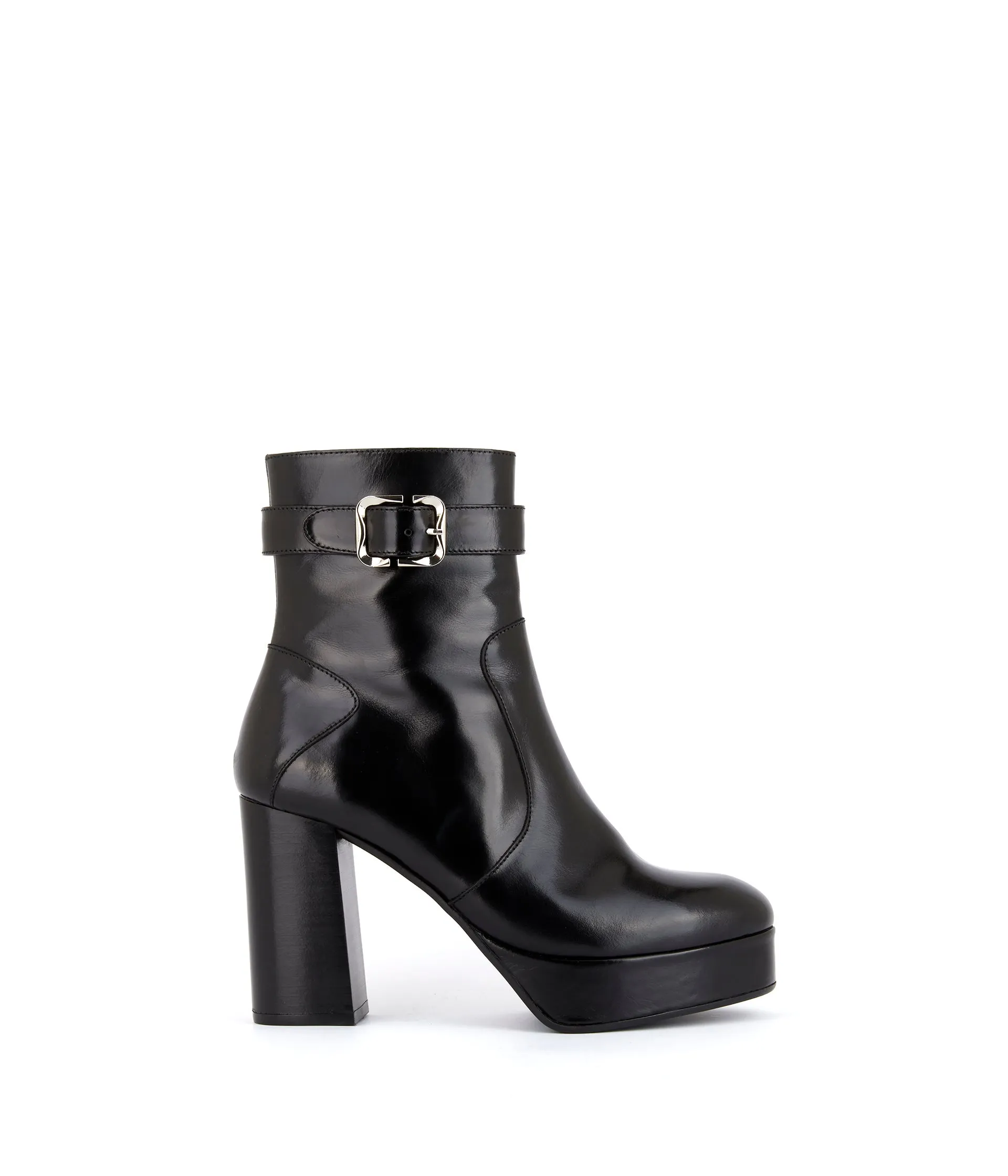 Boots noires talon Aventine