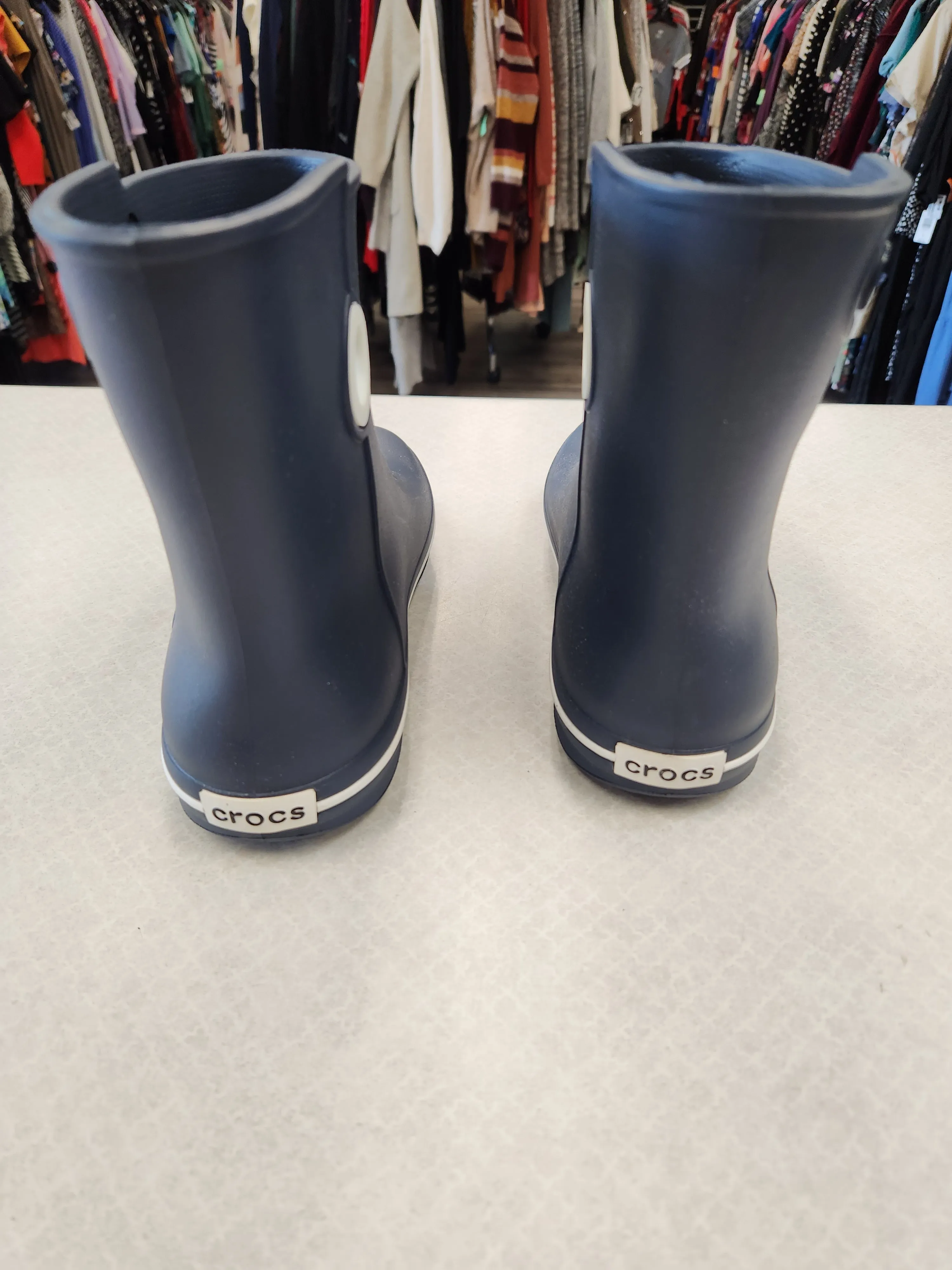 Boots Rain By Crocs In Navy, Size: 7