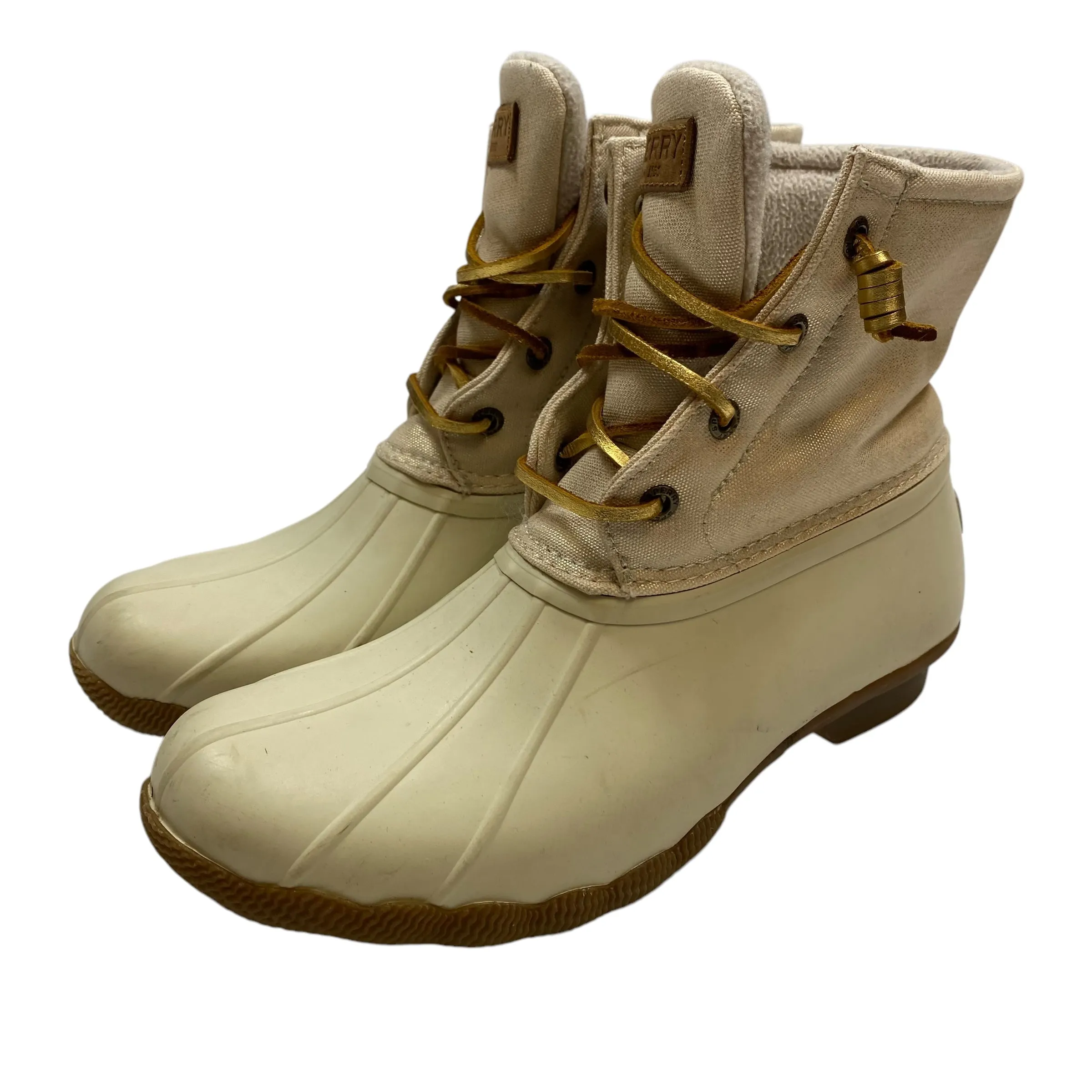 Boots Rain By Sperry In Cream, Size: 8