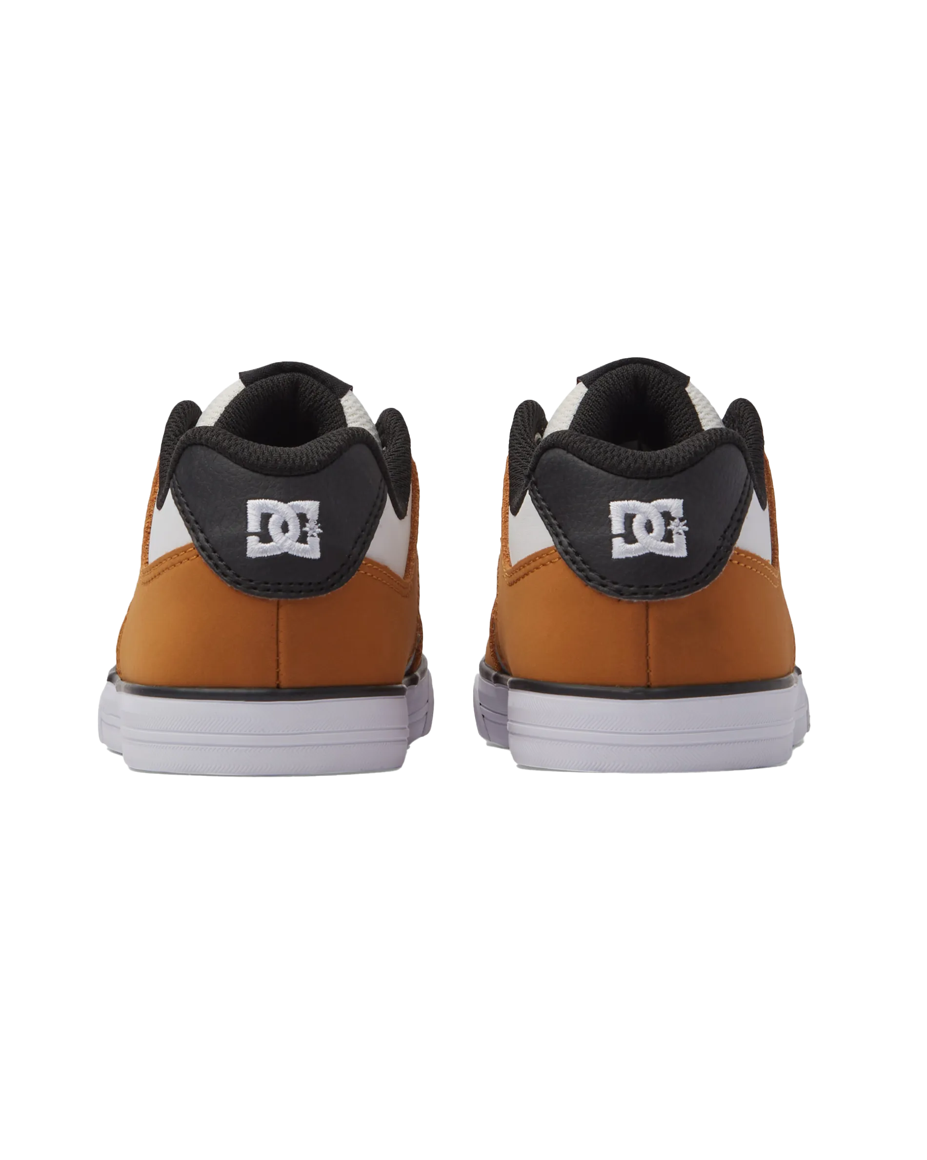 Boys Pure Elastic Shoes in Wheat & White