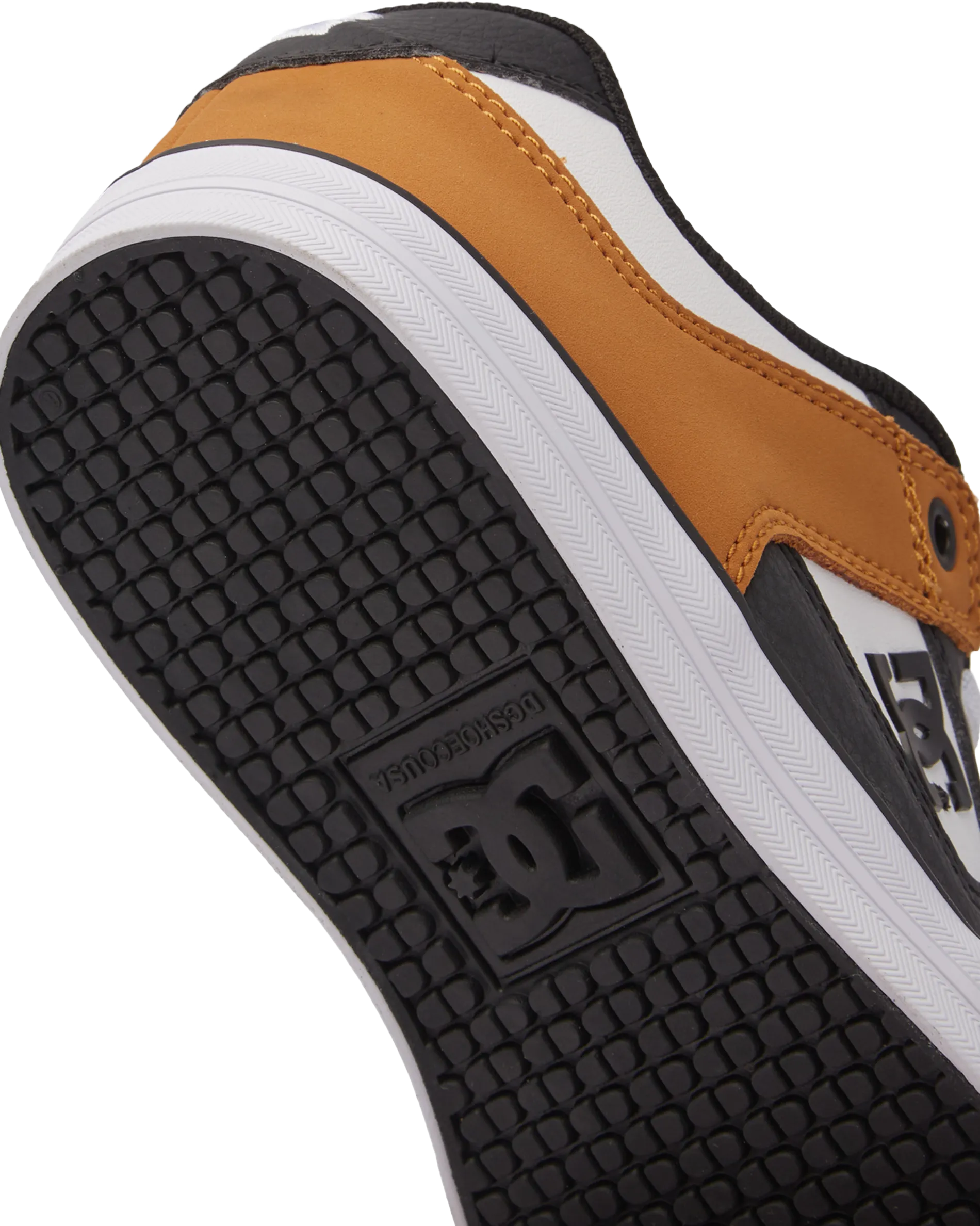 Boys Pure Elastic Shoes in Wheat & White
