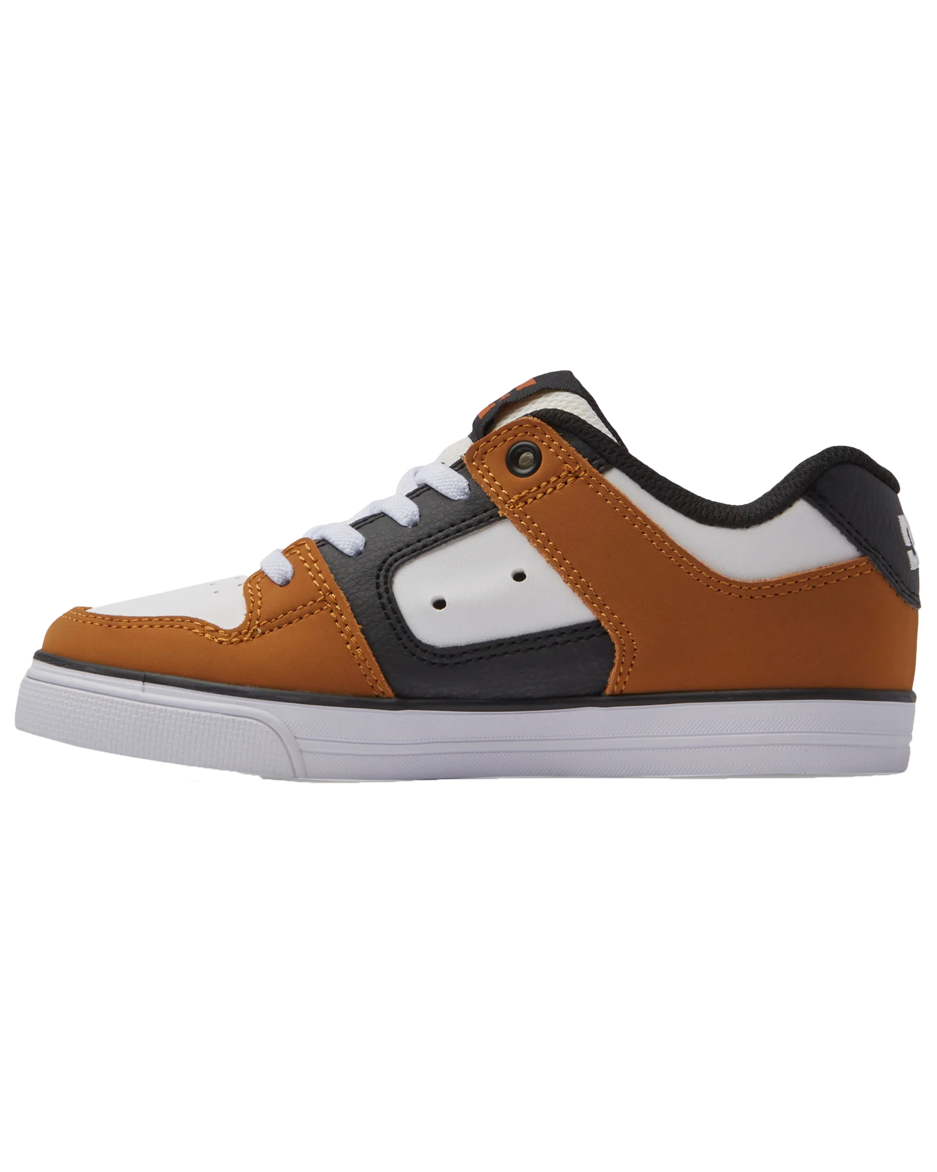 Boys Pure Elastic Shoes in Wheat & White