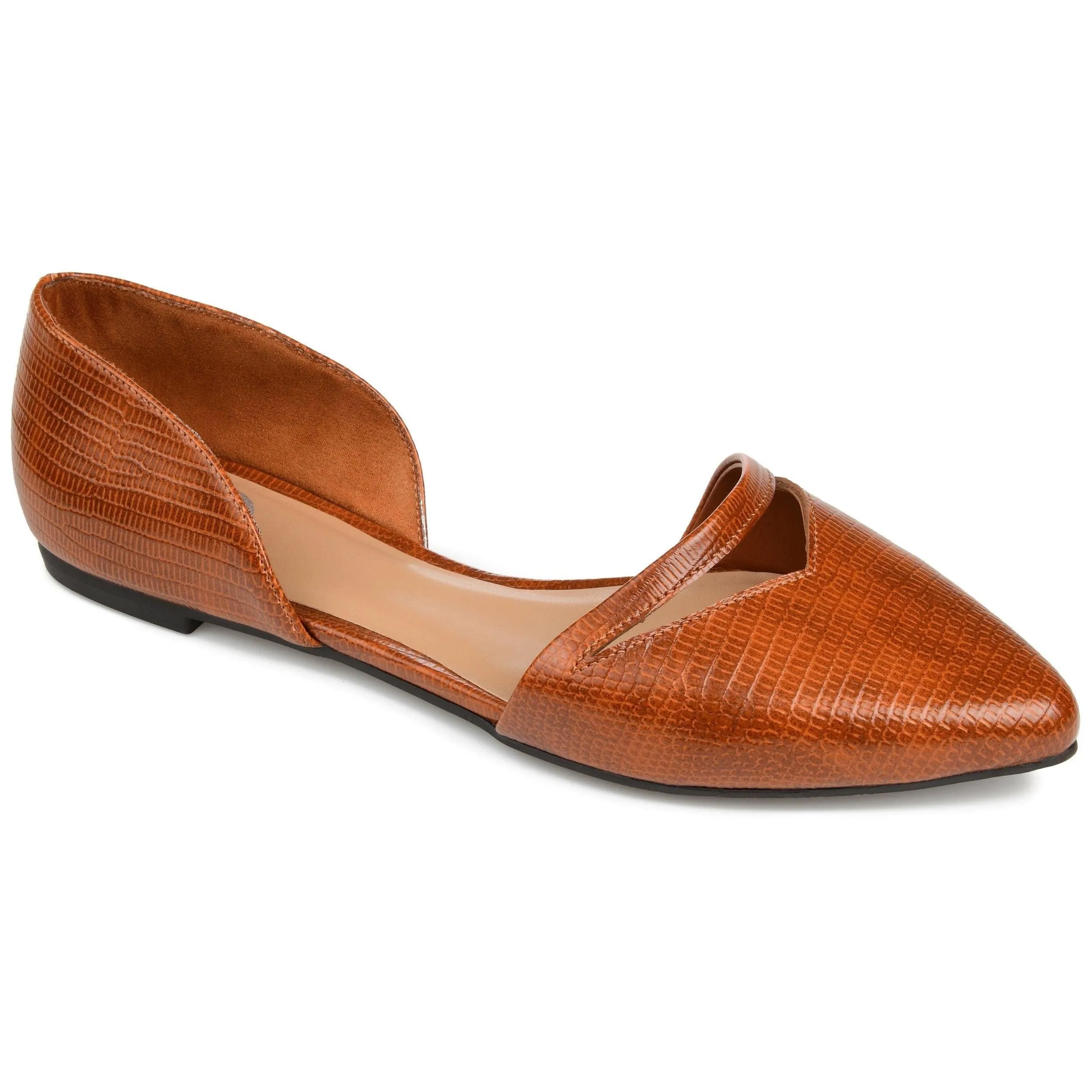 BRAELY D'ORSAY FLATS IN FAUX LEATHER