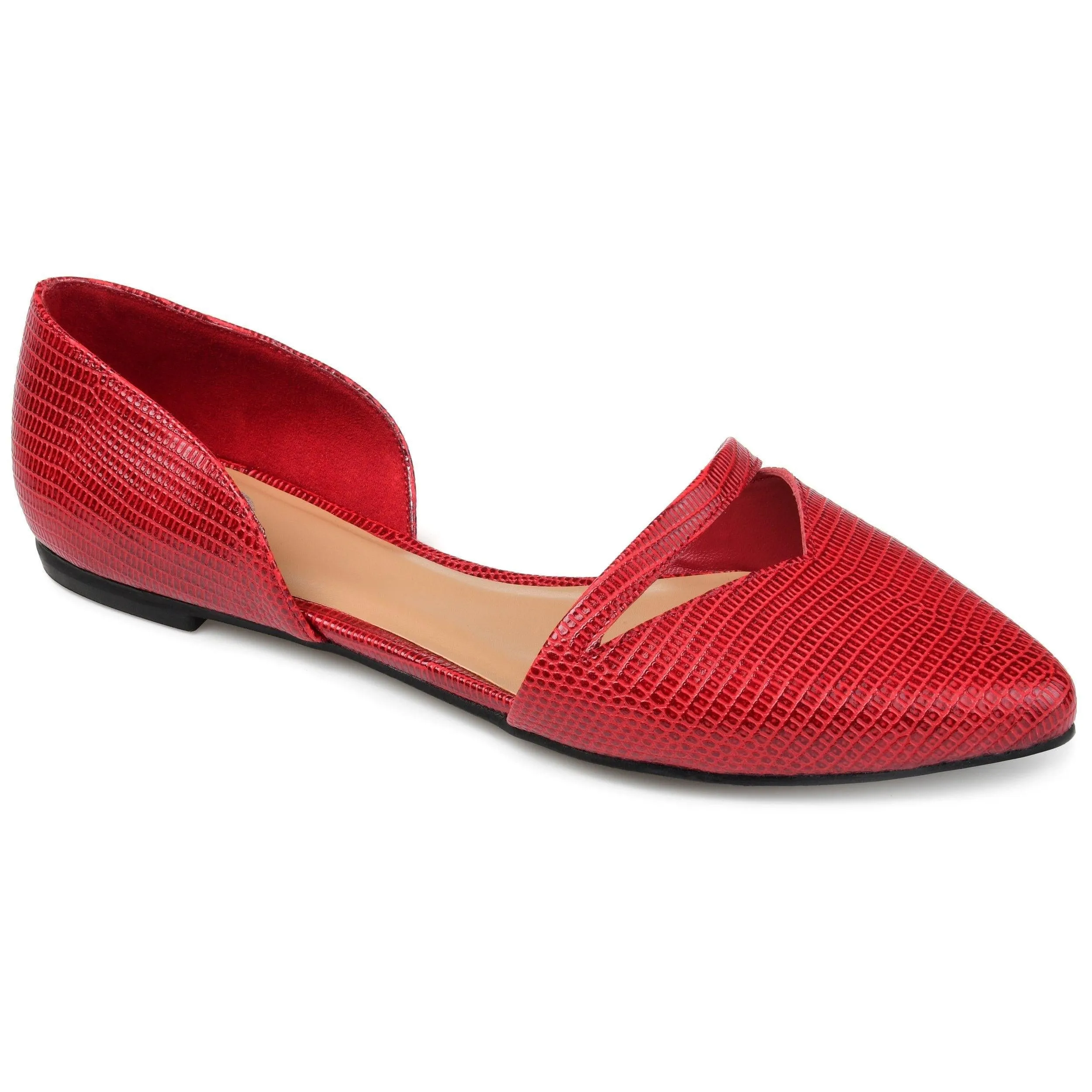 BRAELY D'ORSAY FLATS IN FAUX LEATHER