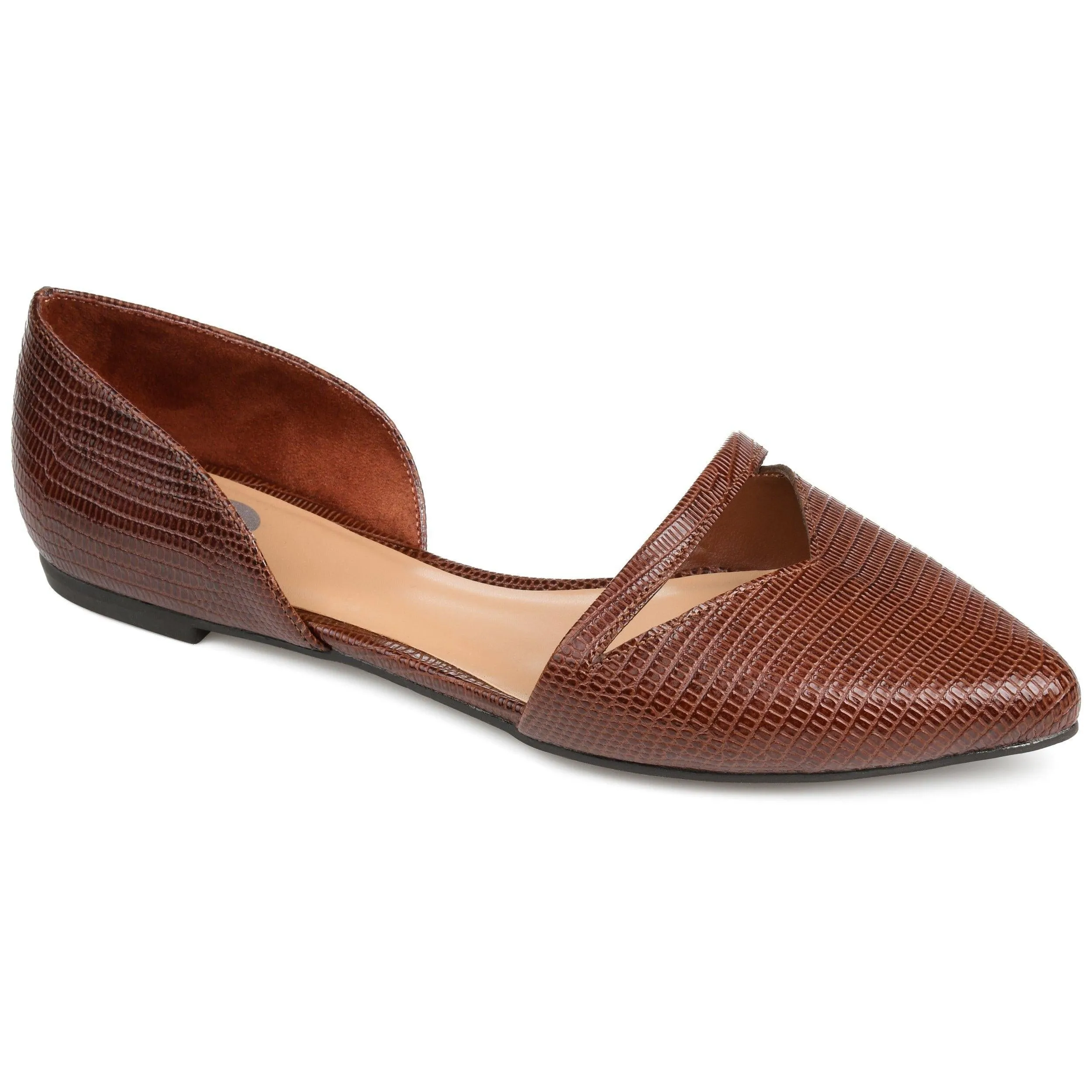 BRAELY D'ORSAY FLATS IN FAUX LEATHER