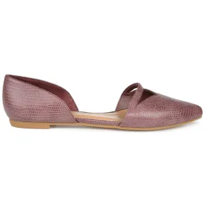 BRAELY D'ORSAY FLATS IN FAUX LEATHER