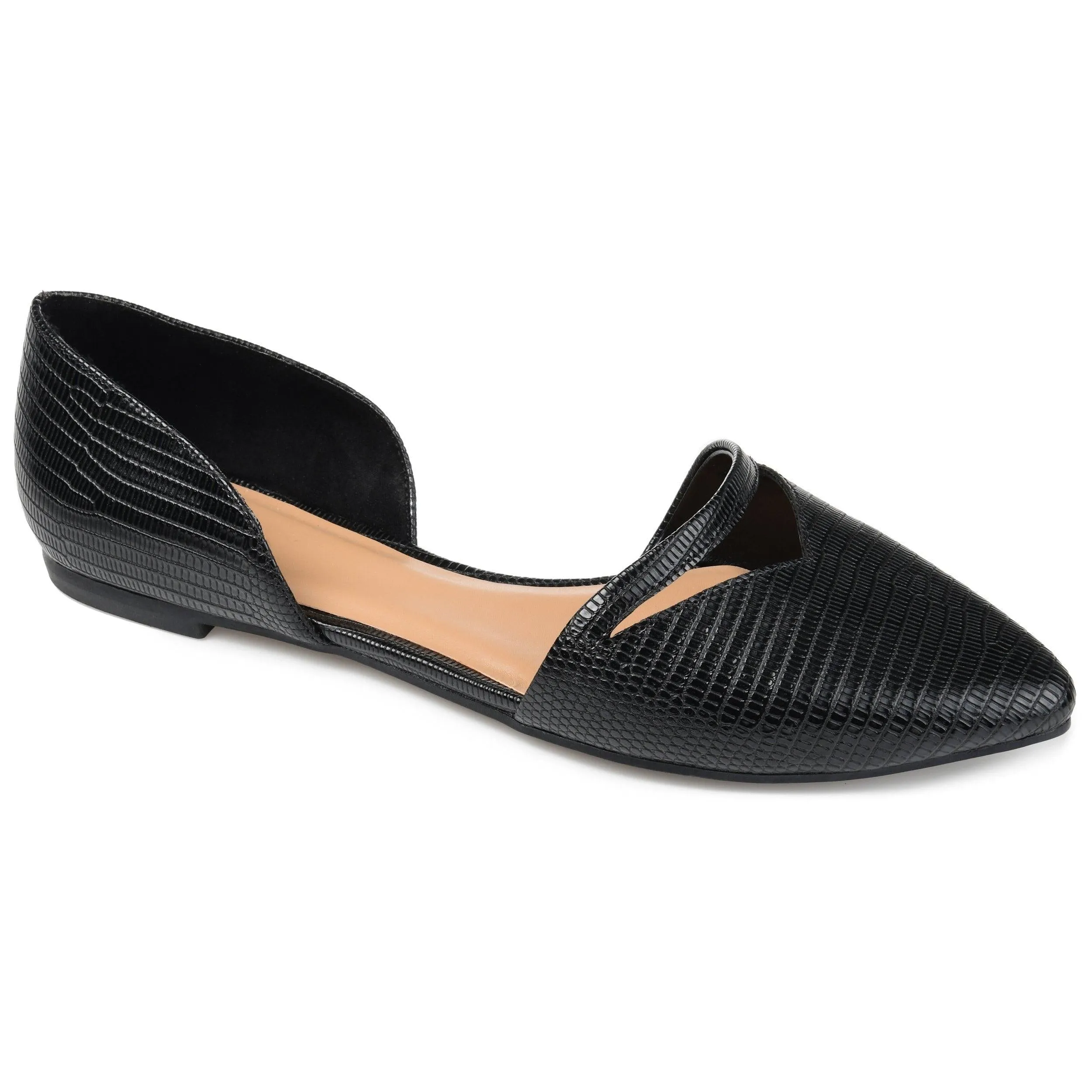 BRAELY D'ORSAY FLATS IN FAUX LEATHER