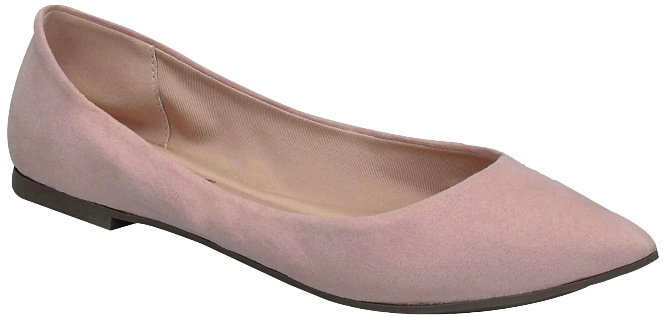 Breckelle's Women's Classic Pointed Toe Ballet Flat