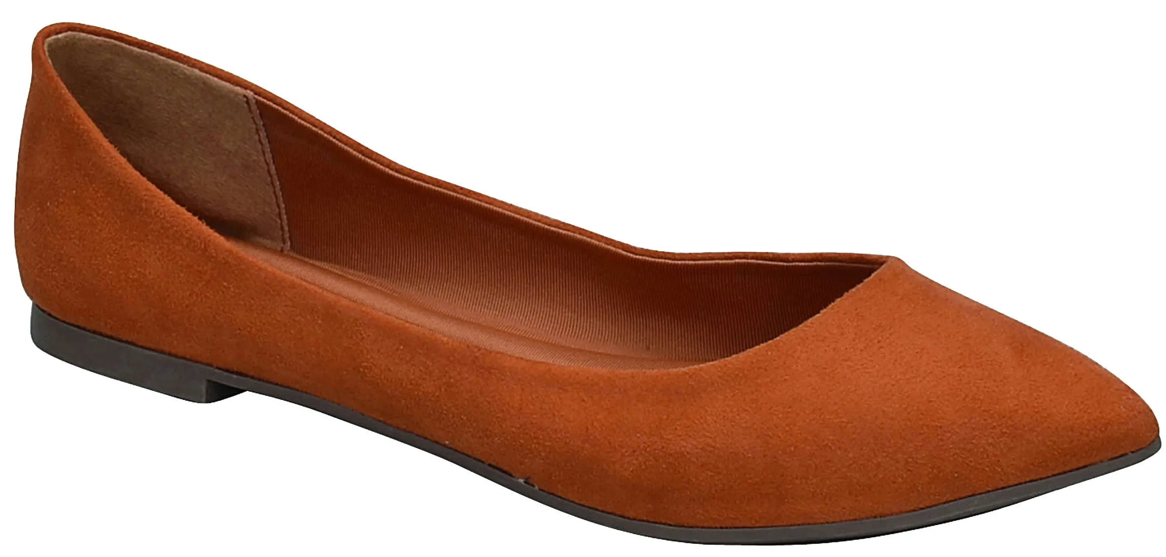Breckelle's Women's Classic Pointed Toe Ballet Flat