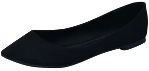Breckelle's Women's Classic Pointed Toe Ballet Flat