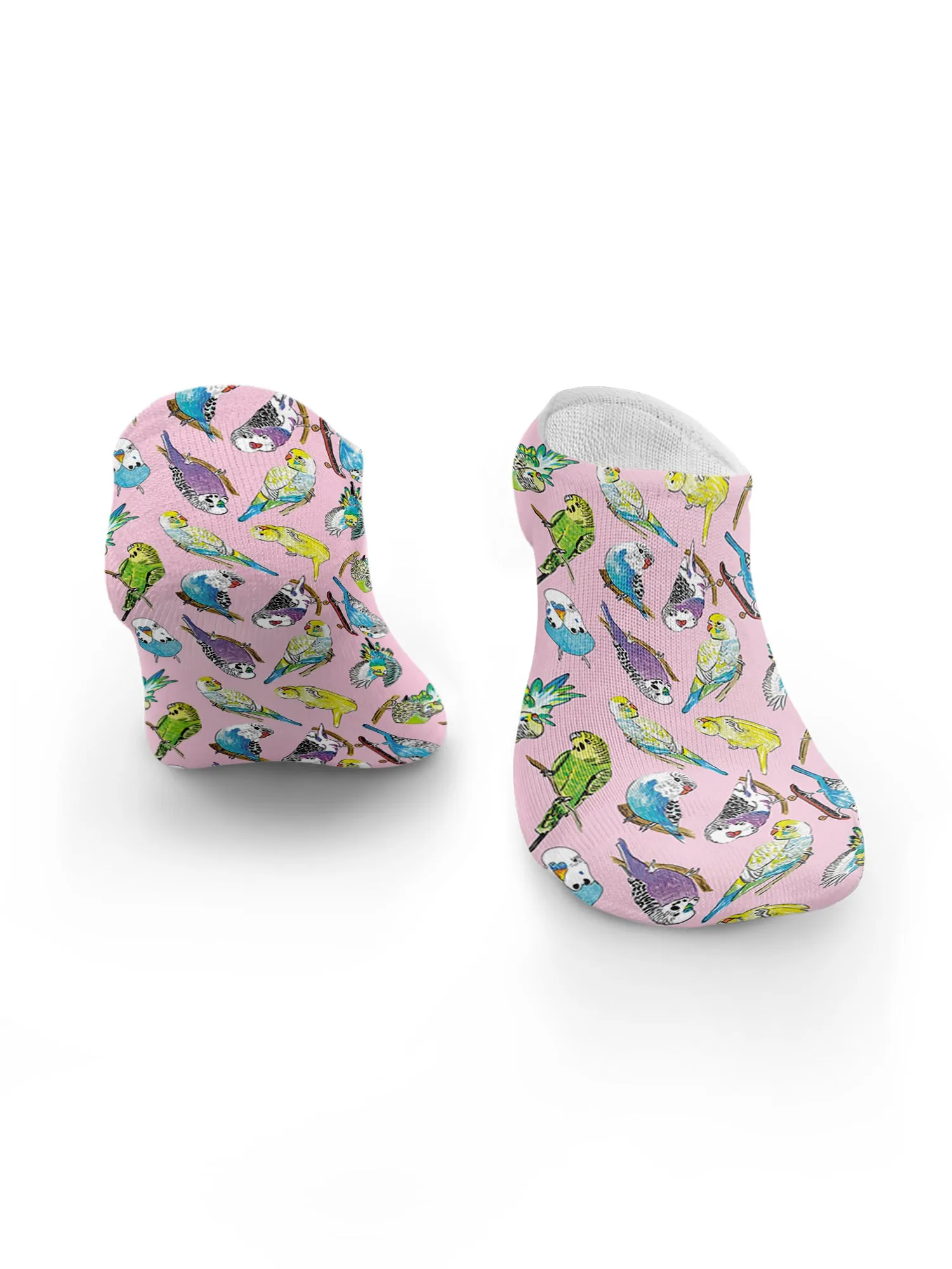 Bright Budgies No Show Socks