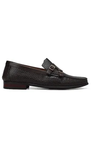 Brown Monk Strap Style Moccasins